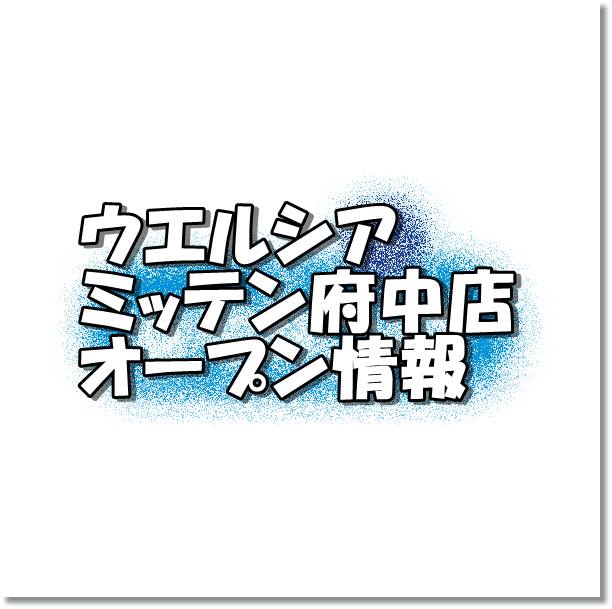 ウエルシアミッテン府中店新規オープン情報 場所 アクセスとアルバイト情報 東京新店情報